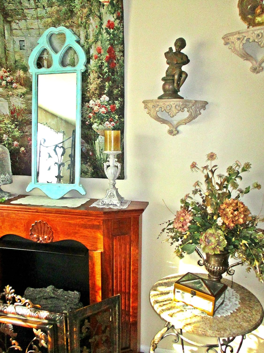 Large Wall Mirror, Upcycled, Vintage Mirrors, Long, Skinny