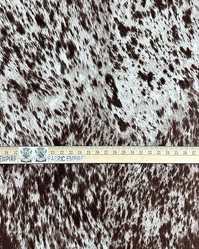 Vista 9 de The Yard - Tela de terciopelo de gamuza con estampado de vaca, 54 pulgadas de ancho, vendido por The Yard (negro)