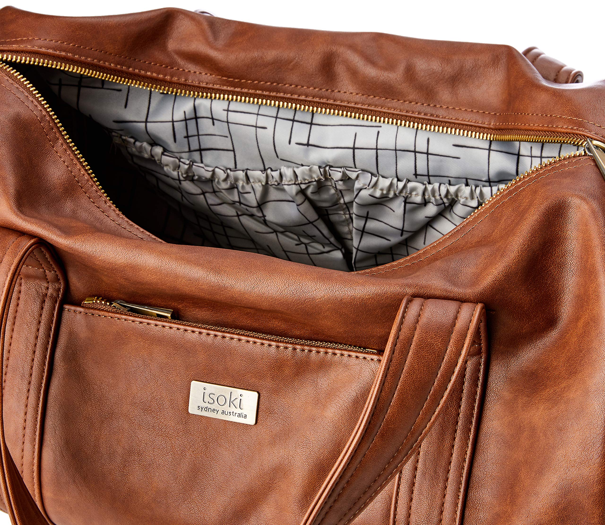 Isoki Duffle style baby change bag, Redwood - Image 4