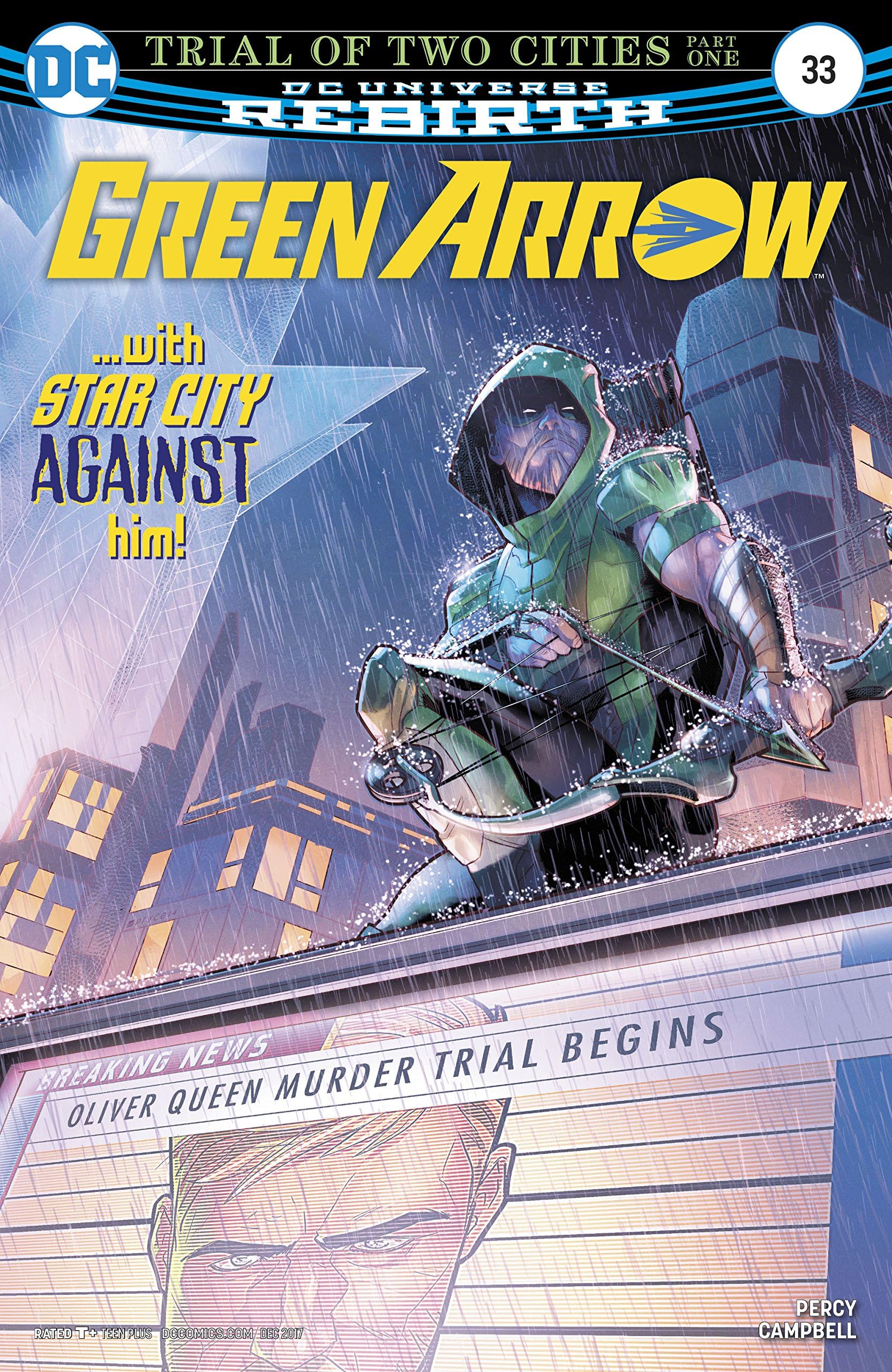 GREEN ARROW #33 ((DC REBIRTH)) (Regular Cover)) - DC Comics - 2017 - 1st Printing