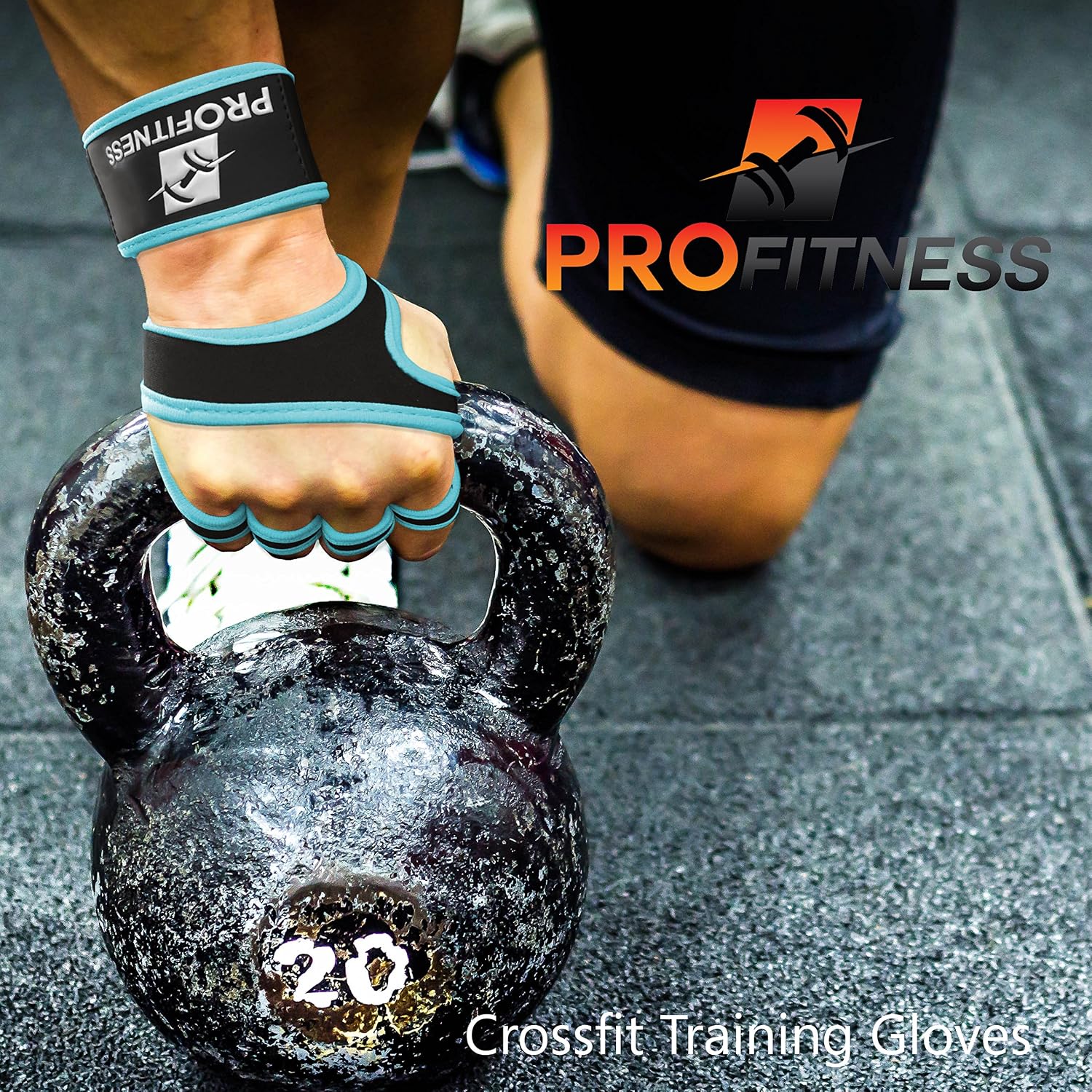 ProFitness Cross Training Gloves with Wrist Support Non-Slip Palm Silicone Padding to Avoid Calluses | for Weight Lifting, WOD, Powerlifting & Gym Workouts | Ideal for Both Men & Women