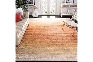 SAFAVIEH Handmade Burnt Orange Adirondack Area Rug - 8' x 10'