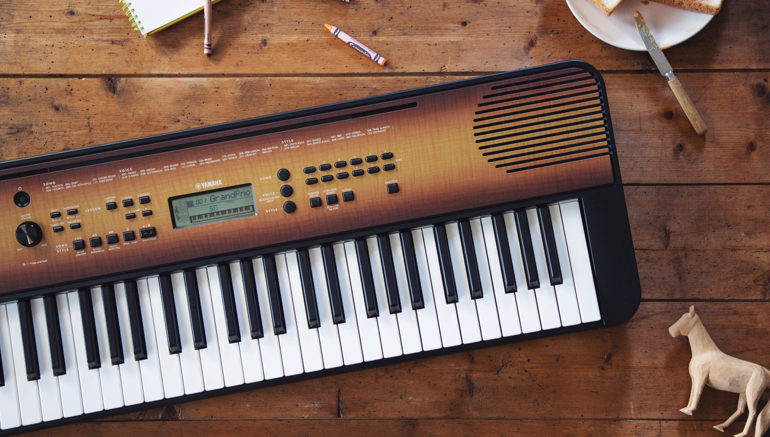 Amazon.co.jp: ヤマハ ポータブルキーボード 61鍵盤 メイプル調 PSR