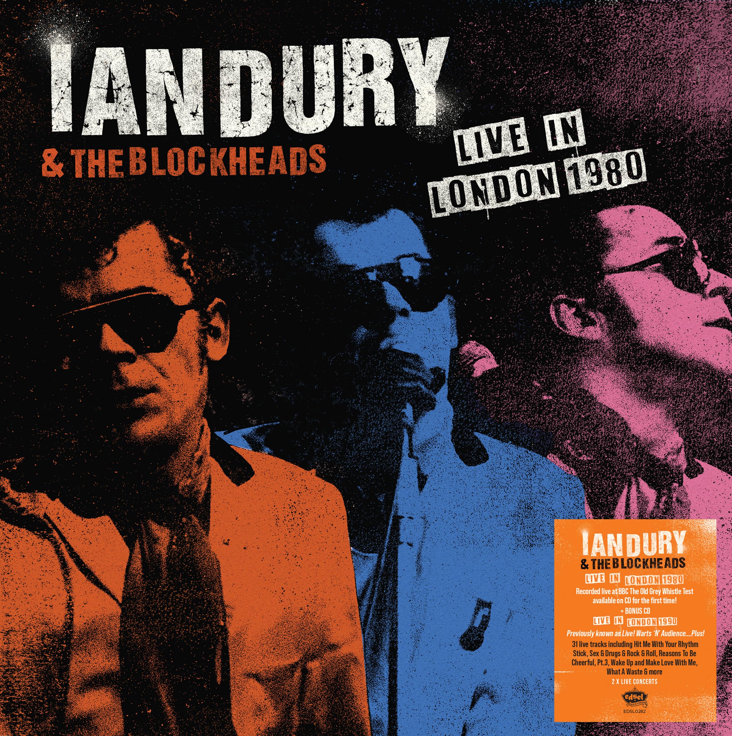 Ian Dury Live In Newport Deluxe Gatefold 2CD Set Gatefold LP Jacket:Live in London