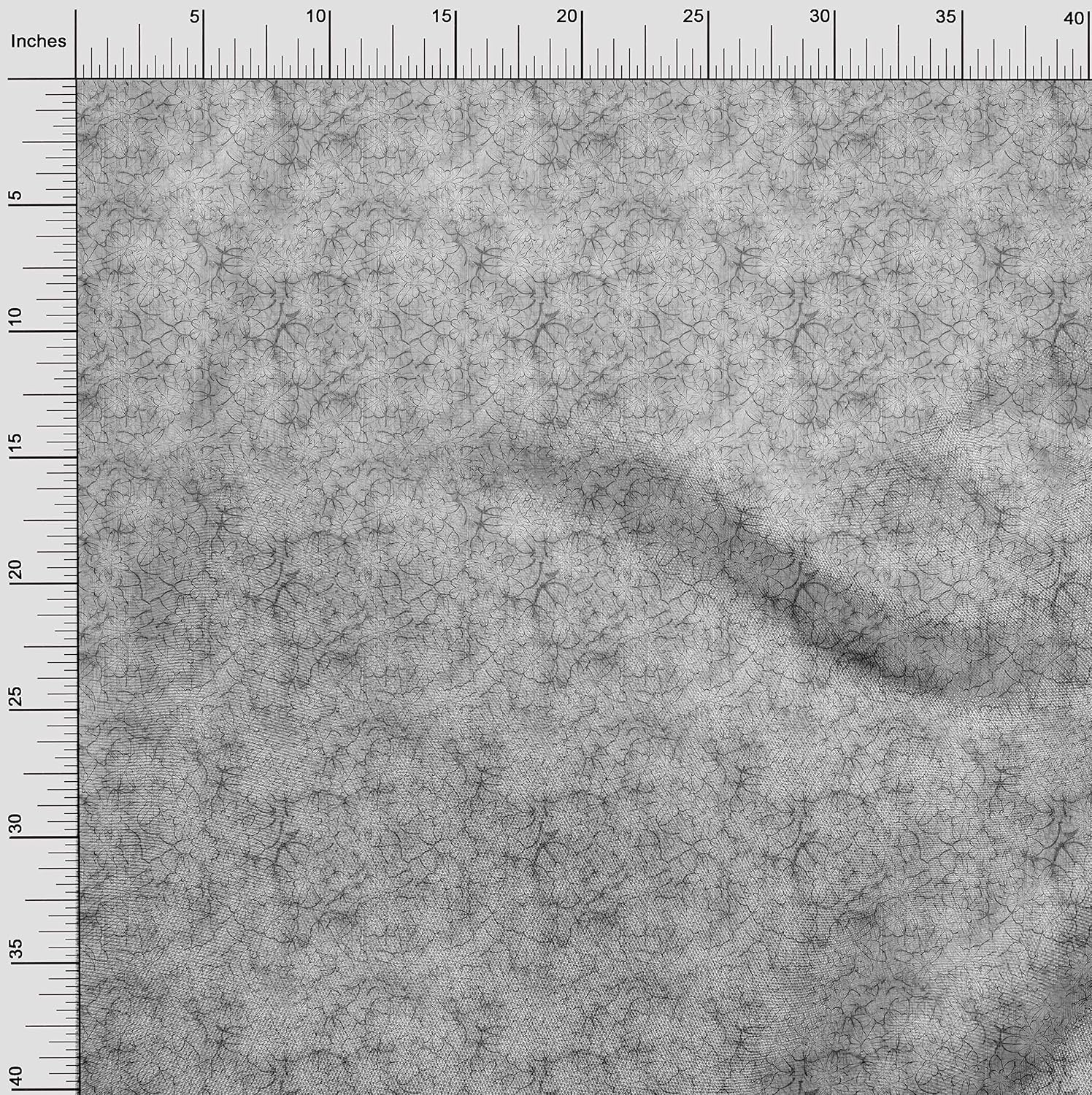 oneOone Viscose Chiffon Gray Fabric Texture Fabric for Sewing Printed Craft Fabric by The Yard 42 Inch Wide-52