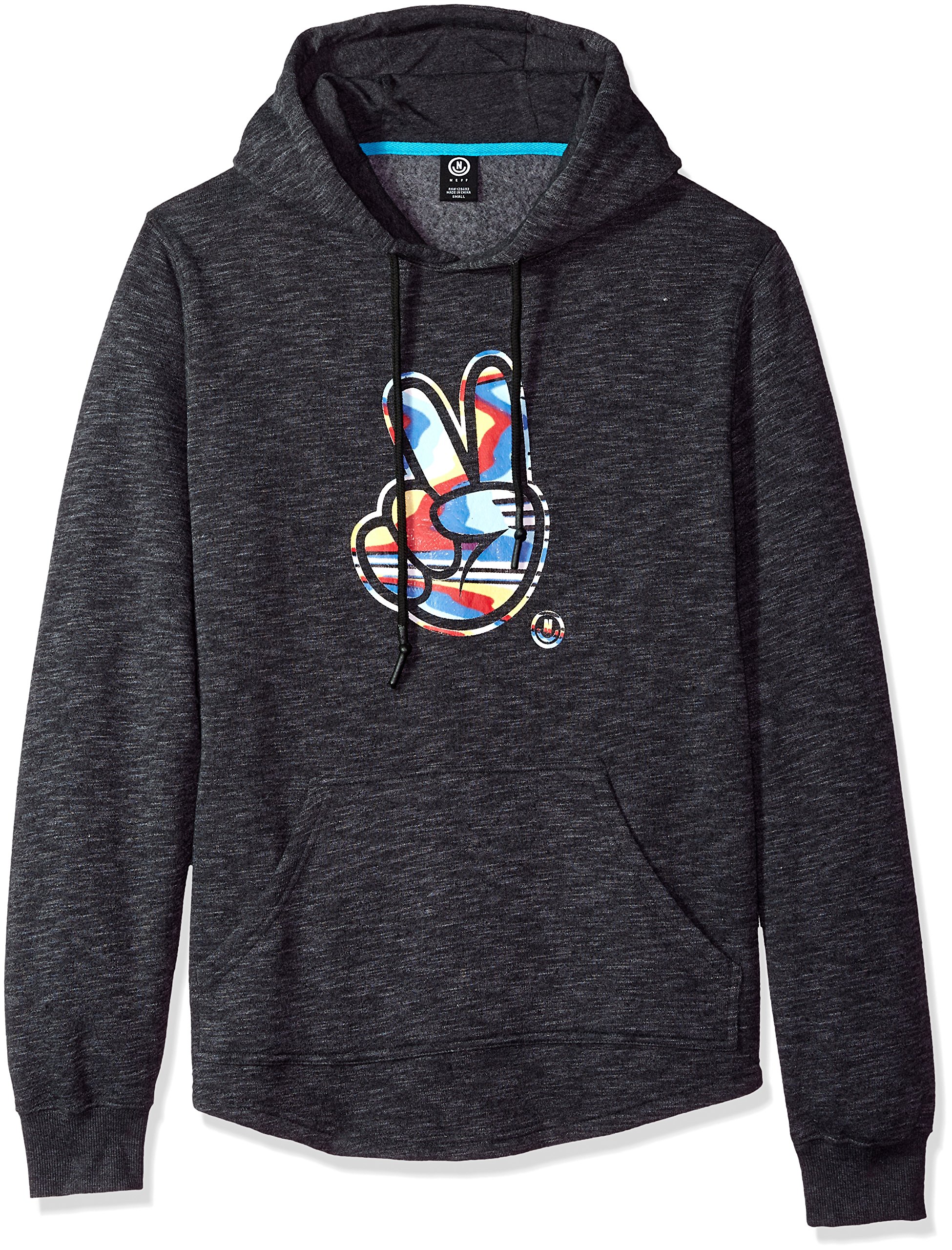 NEFF Men's Authority Hoodie, Athletic Heather, 2XL at Men's NEFF Men's Authority Hoodie, Athletic Heather, 2XL at Men's