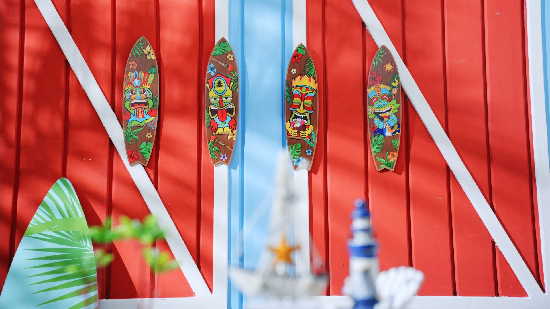 Amazon.com: Blulu 4 Pcs Surfboard Wall Decor Surfboard Wall