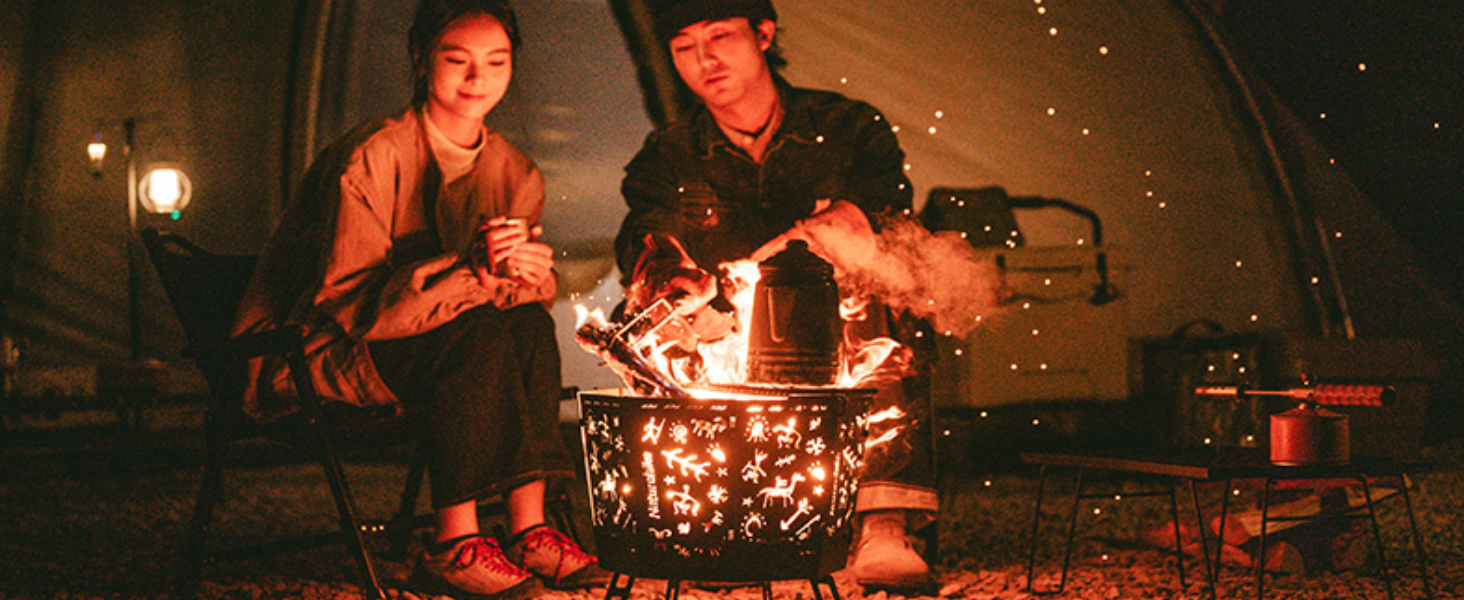 Amazon | Naturehike 焚き火台 折りたたみ収納 四角な安定サポート  