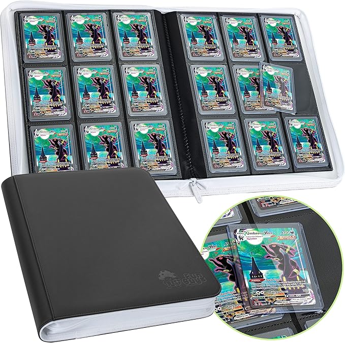 Toploader Binder, Trading Card Binder Storage, 252 9 Pocket Top Loader