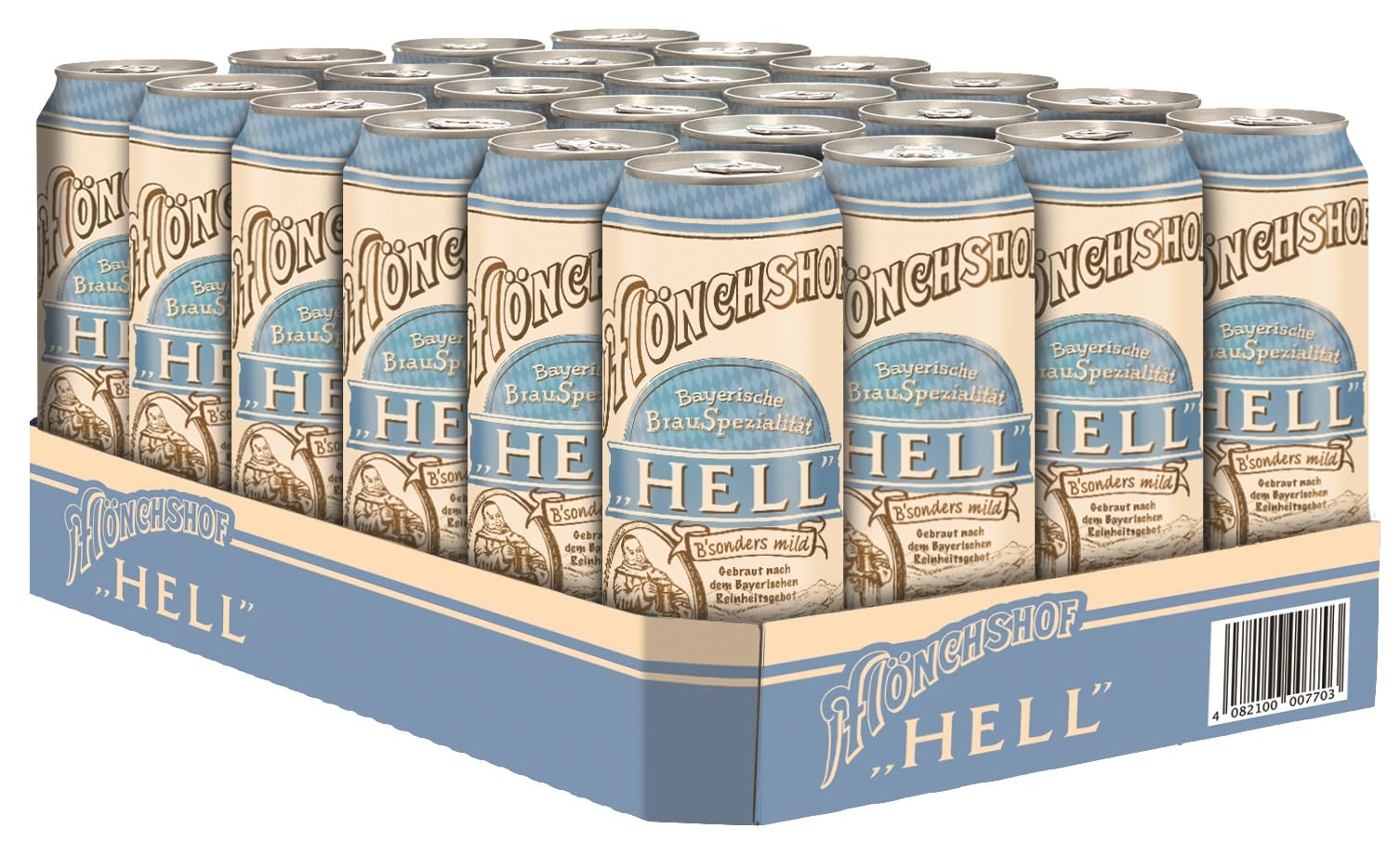 Mönchshof Hell - 24 Dosenbiere 0,5 l EINWEG (24 x 0,5 l)