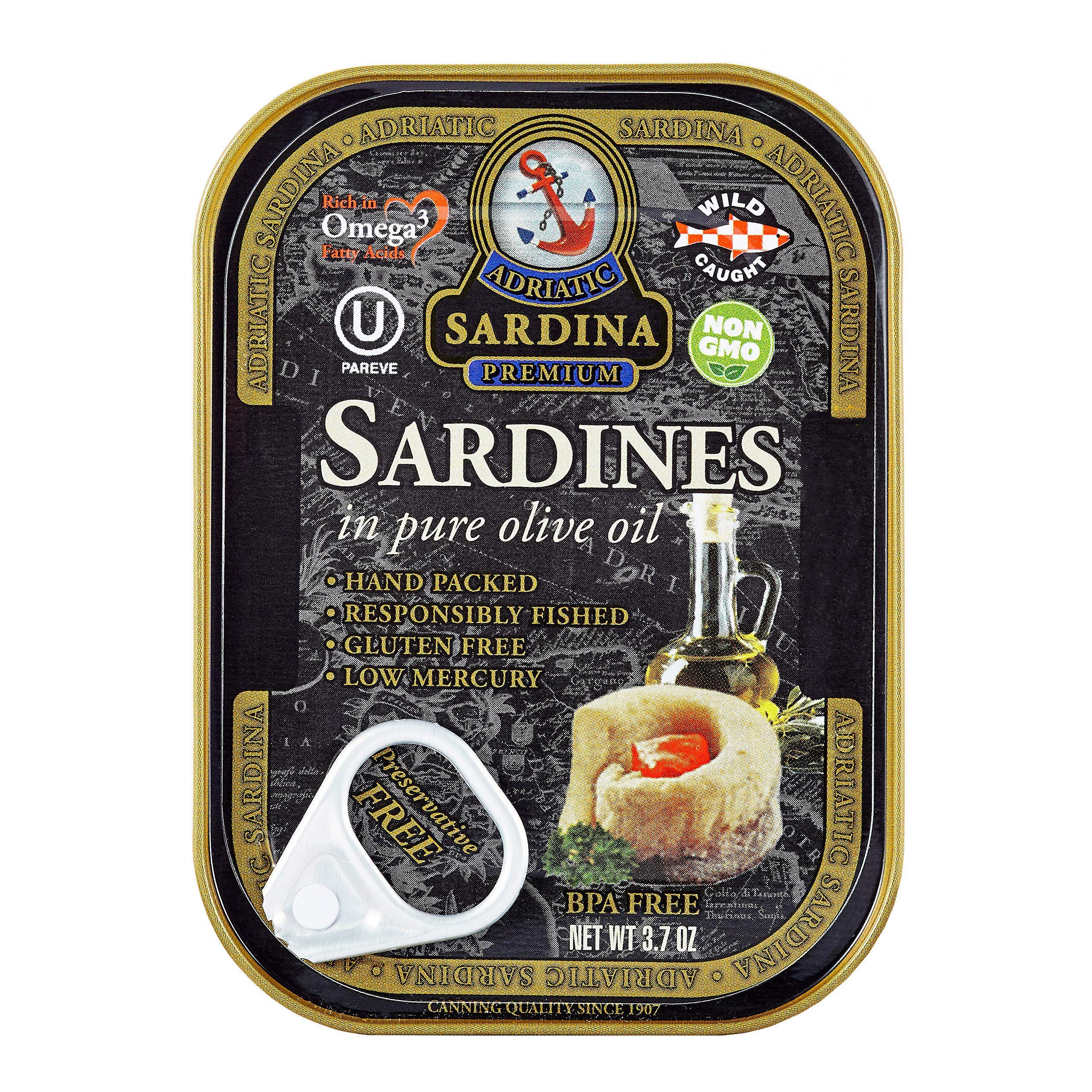 Buy Premium Sardines in Extra Virgin Olive Oil (Pack of 30) Online at