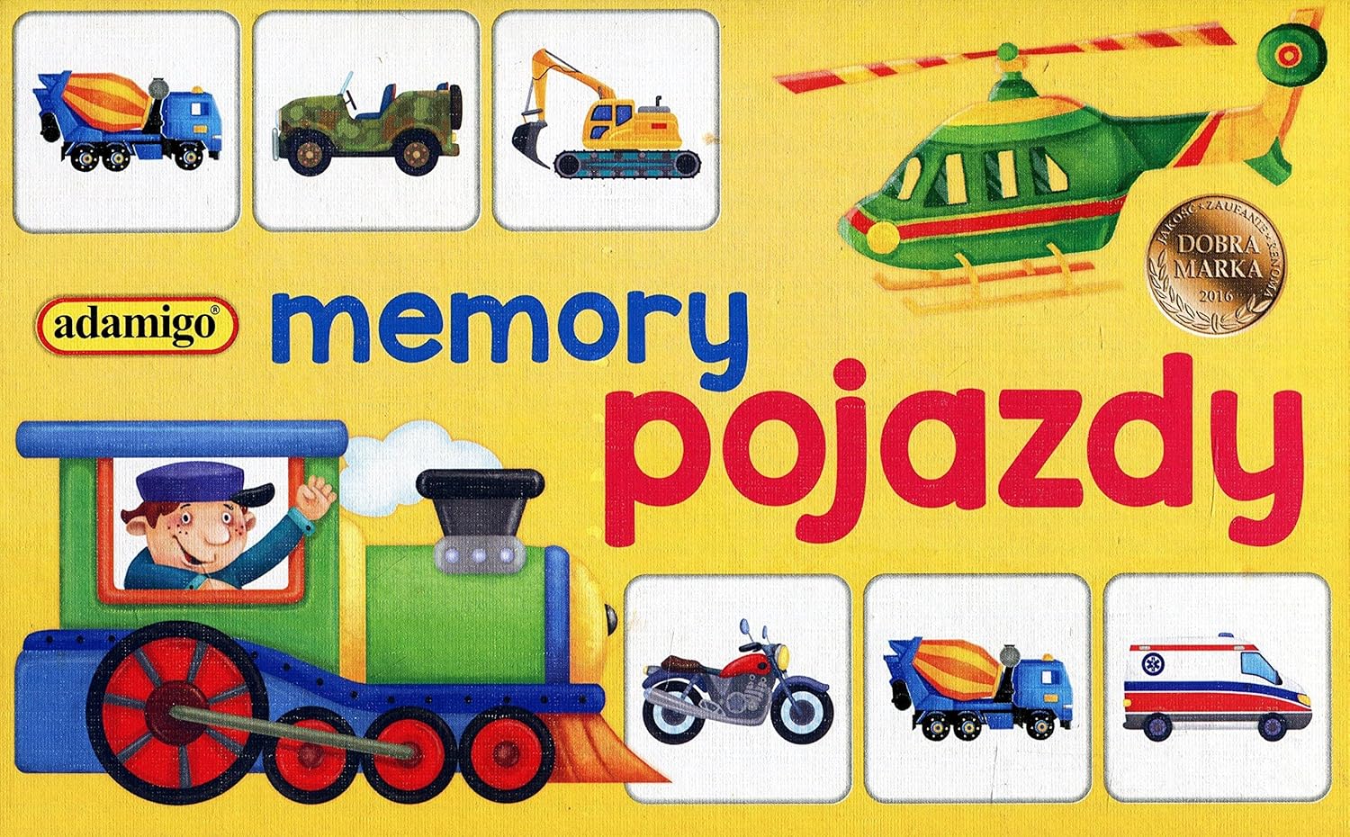 Adamigo Gra Memory Pojazdy