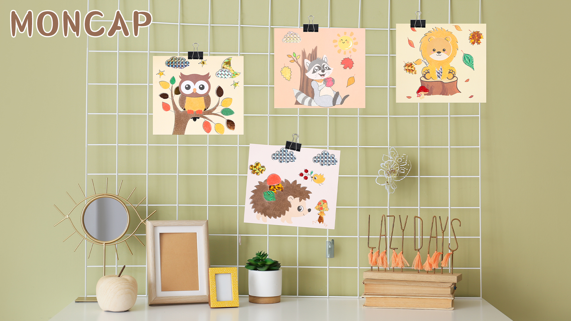 Kit Créatif D'automne Pour Enfants - 12 Animaux En Feutre à Assembler (hibou, Renard, écureuil...) - Activité Manuelle Et Décoration | À Partir De 3 Ans