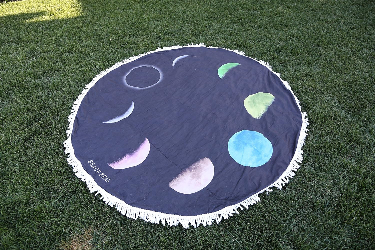 Round Beach Towels with Tassles - Multi-Purpose, Soft and Absorbent