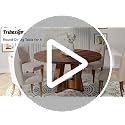 Tribesigns 47 inch Round Dining Table Wood Kitchen Table for Dining Room, 47" Dinner Room Tables for 4-6, Farmhouse Accent Furniture with Wooden Tabletop and Cross Base, Light Wood - Image 8