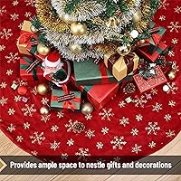 Vista 42 de Mr. Pen Christmas Tree Skirt - 48 inches, Faux Fur, White