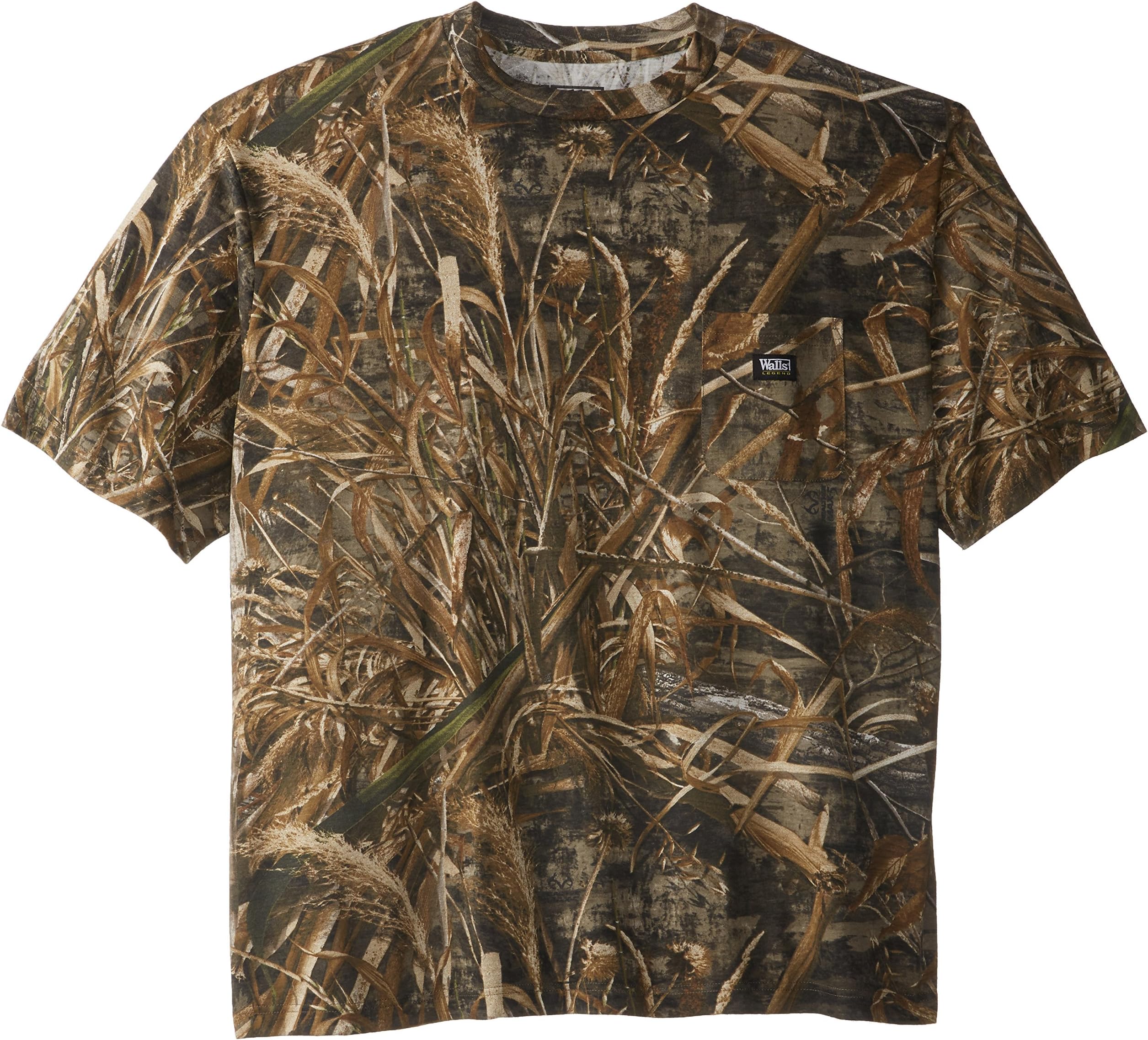 Walls Men's Big and Tall Short Sleeve Pocket Tee