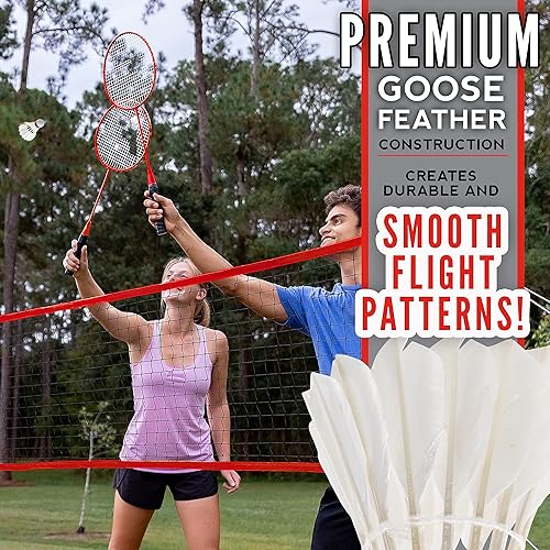 Miniatura 3 de Franklin Sports - Conjuntos profesionales de bádminton para principiantes o la familia