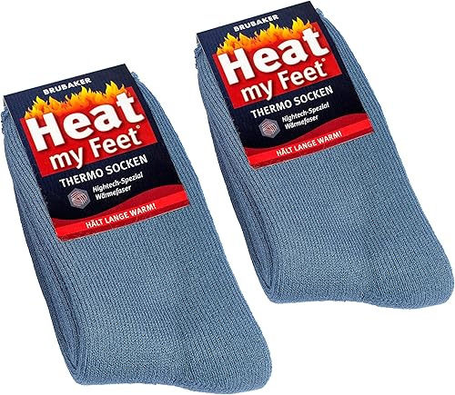 Miniatura 4 de Paquete de 2 calcetines térmicos BRUBAKER Heat my Feet - Pies cálidos - Fibras aislantes que encierran el calor