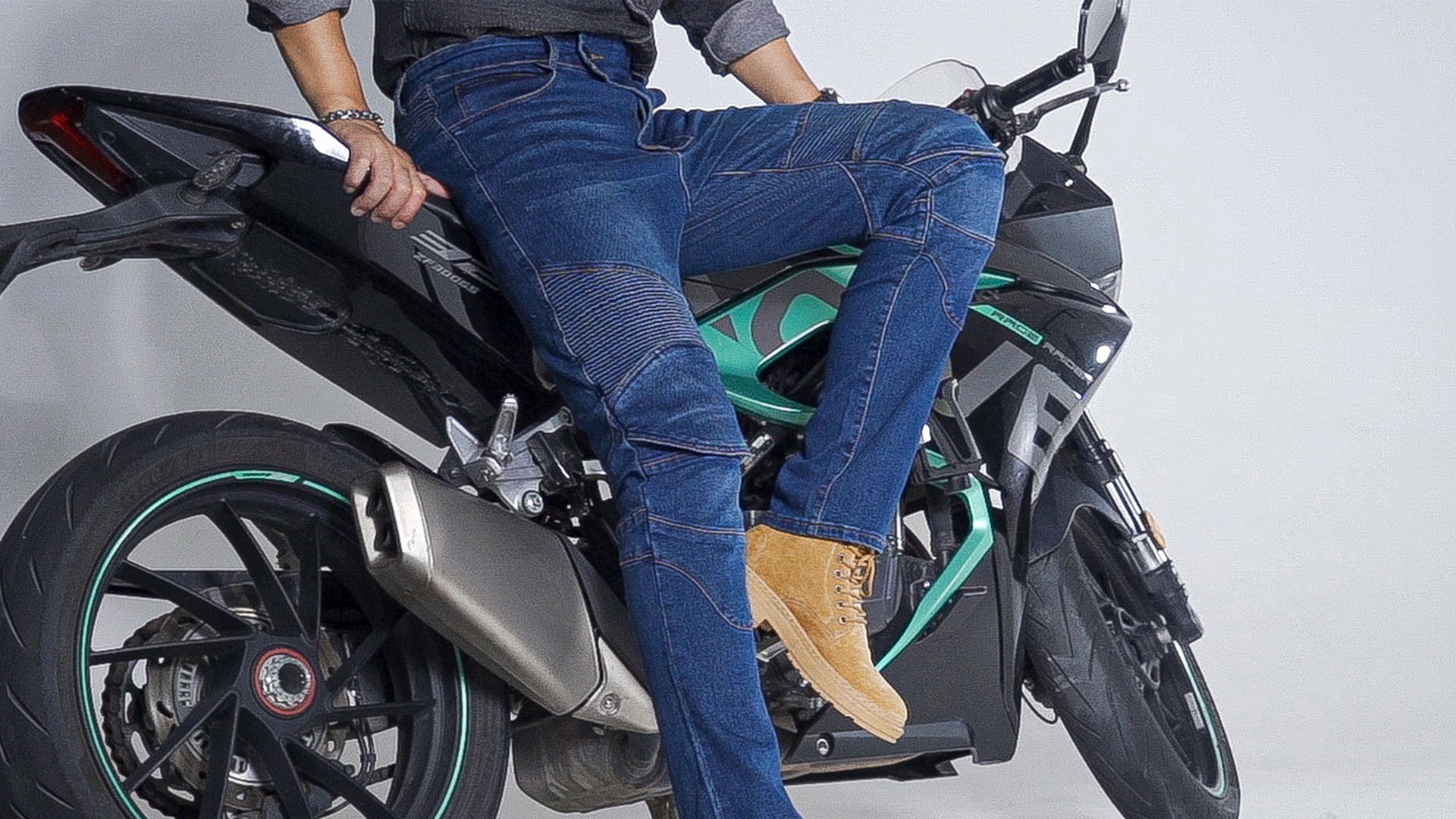 CTBQiTom motorjeans voor heren met aramidevezel en CE-bescherming CTBQiTom motorjeans voor heren met aramidevezel en CE-bescherming