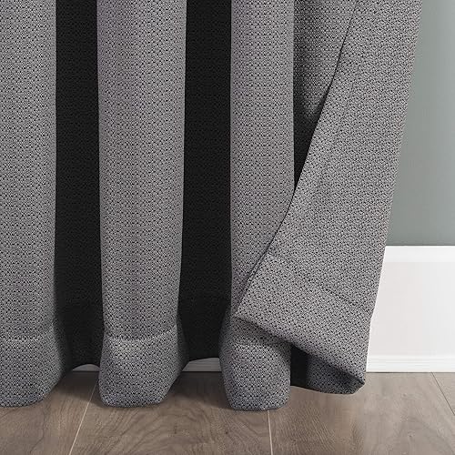 Miniatura 4 de Clean Window Panel de cortina semitransparente de fibra reciclada con textura cruda, 50 "x 84", gris