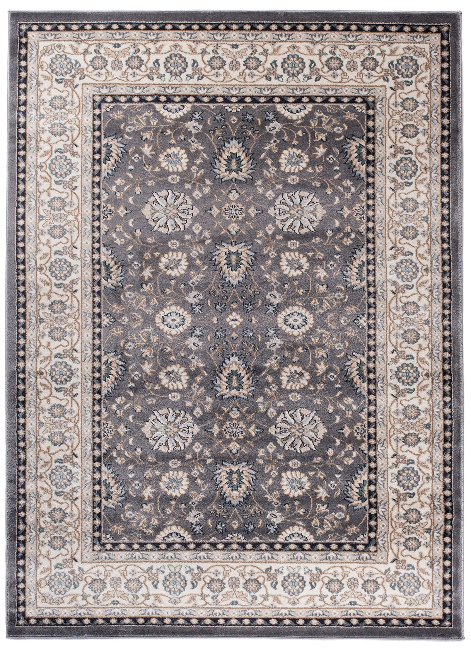 Mazovia Tappeto Corridoio 160x220cm Antracite Grigio Classico Tradizionale