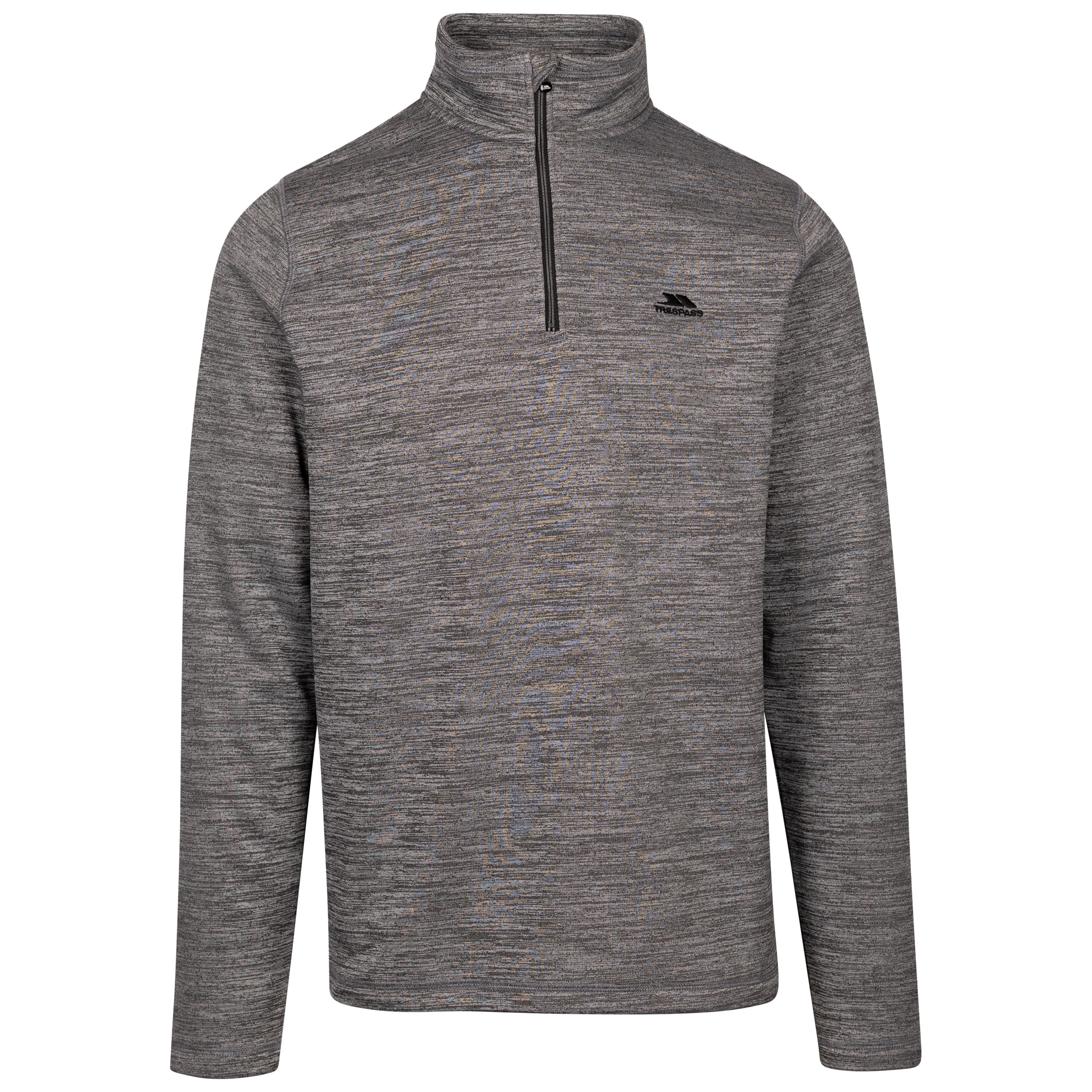 Trespass Men's Grey Anti-Pilling Fleece Frimley