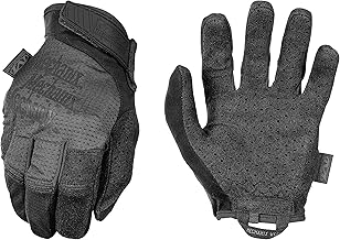 Mechanix Wear: Luvas táticas táticas de ventilação especializada, capacidade para toque, alta destreza, luvas para airsoft, paintball e trabalho de campo, luvas de trabalho para homens (preto, grande)
