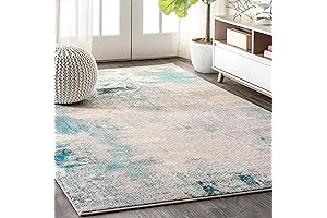 JONATHAN Y - POP Turquoise Abstract Area Rug