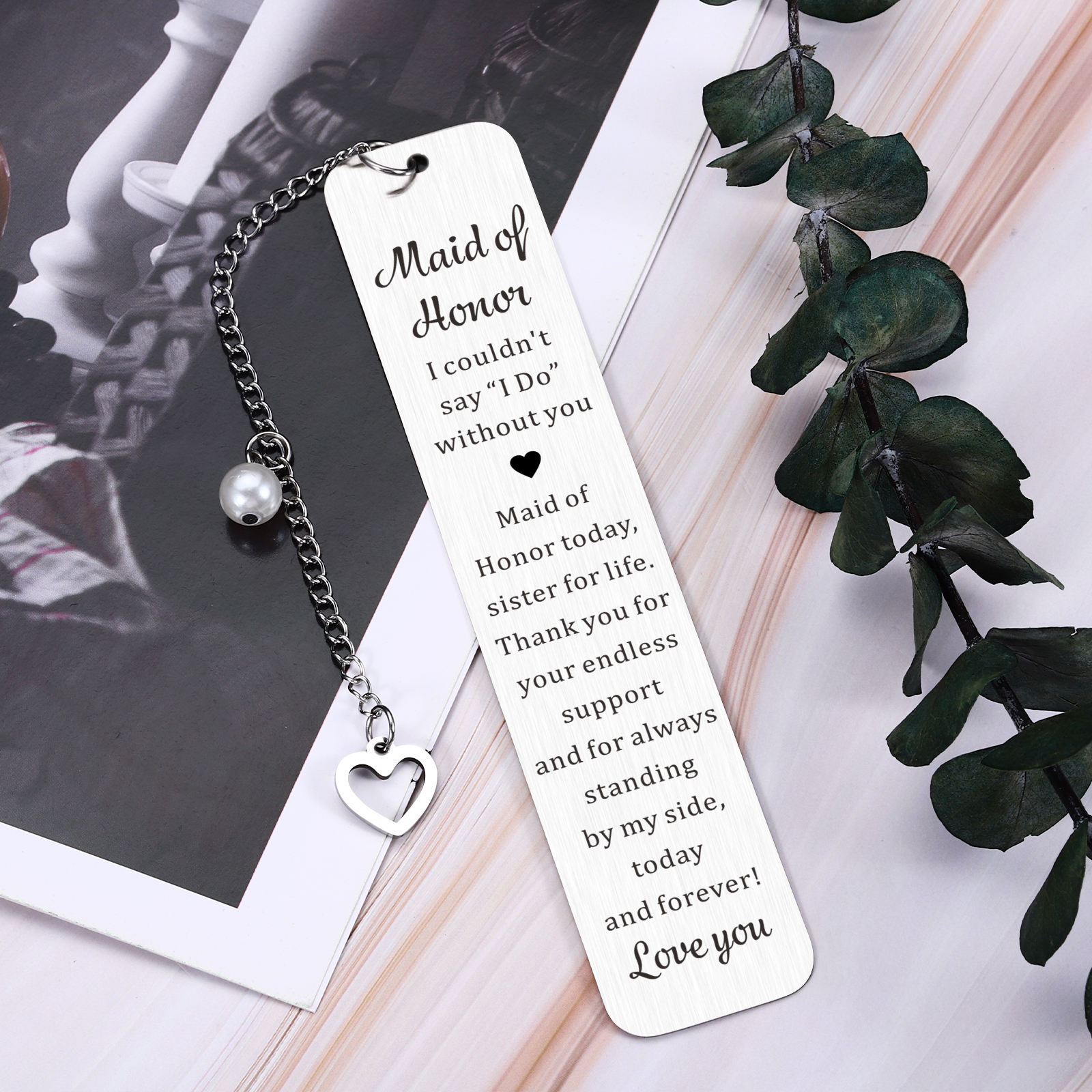 Maid of Honor Gifts Bookmark, Bridesmaid Gift from Bride, Maid of Honor Proposal Gifts, Bridesmaid Proposal Gift, Bridal Shower Bachelorette Party Wedding Present for Maids of Honors Bridesmaids