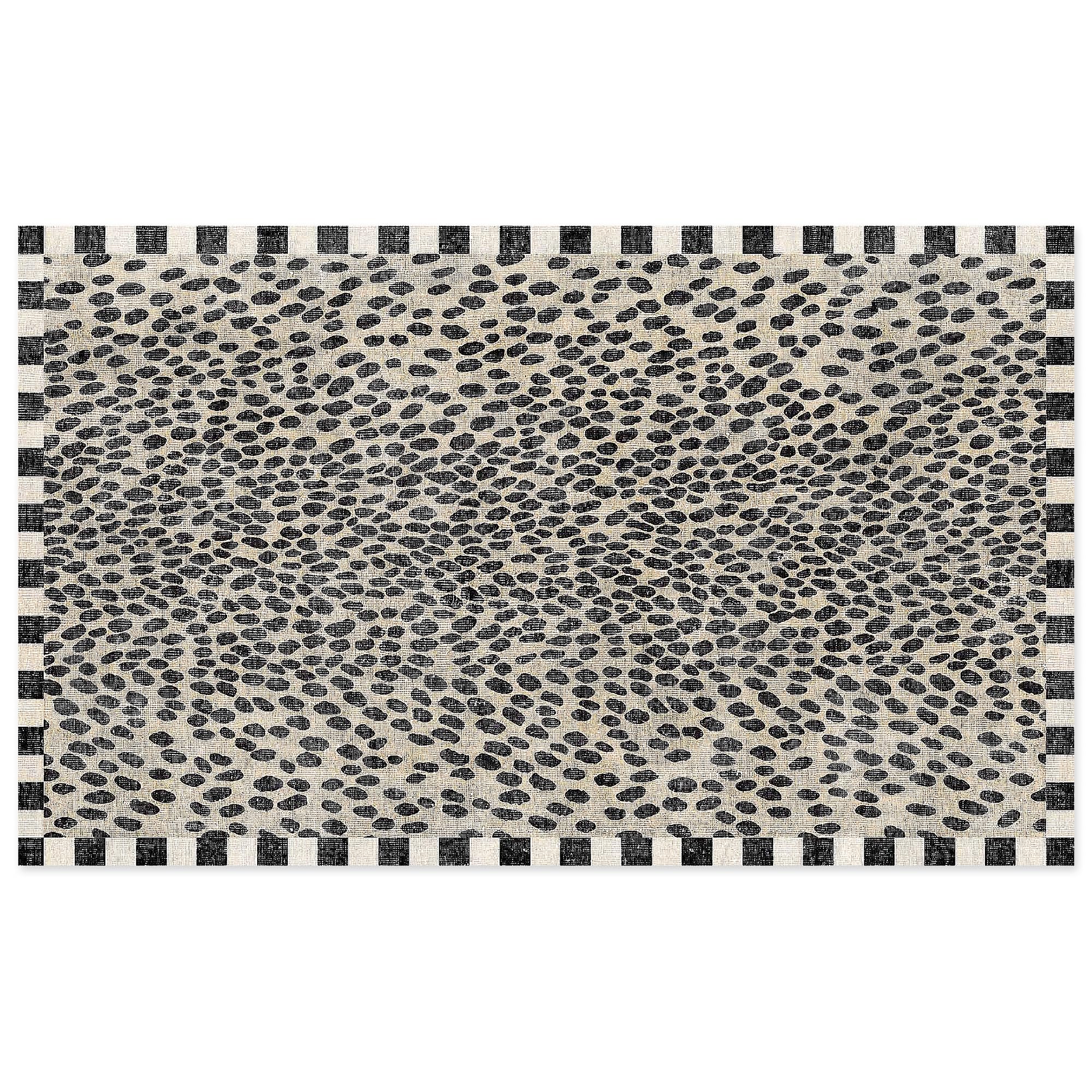 MACKENZIE-CHILDS Washable Rug, Decorative Indoor Rug, 2' x 3', Snow Leopard