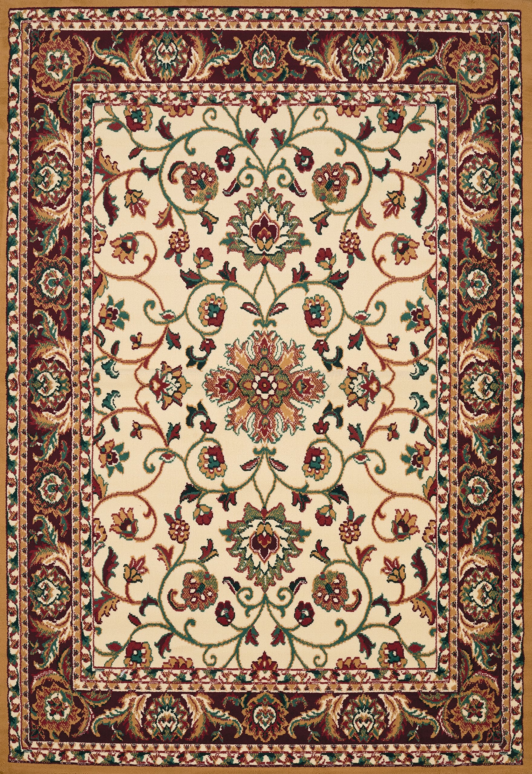 United Weavers of America Manhattan Collection Indoor Rug, 1'11" x 7'4", Cream