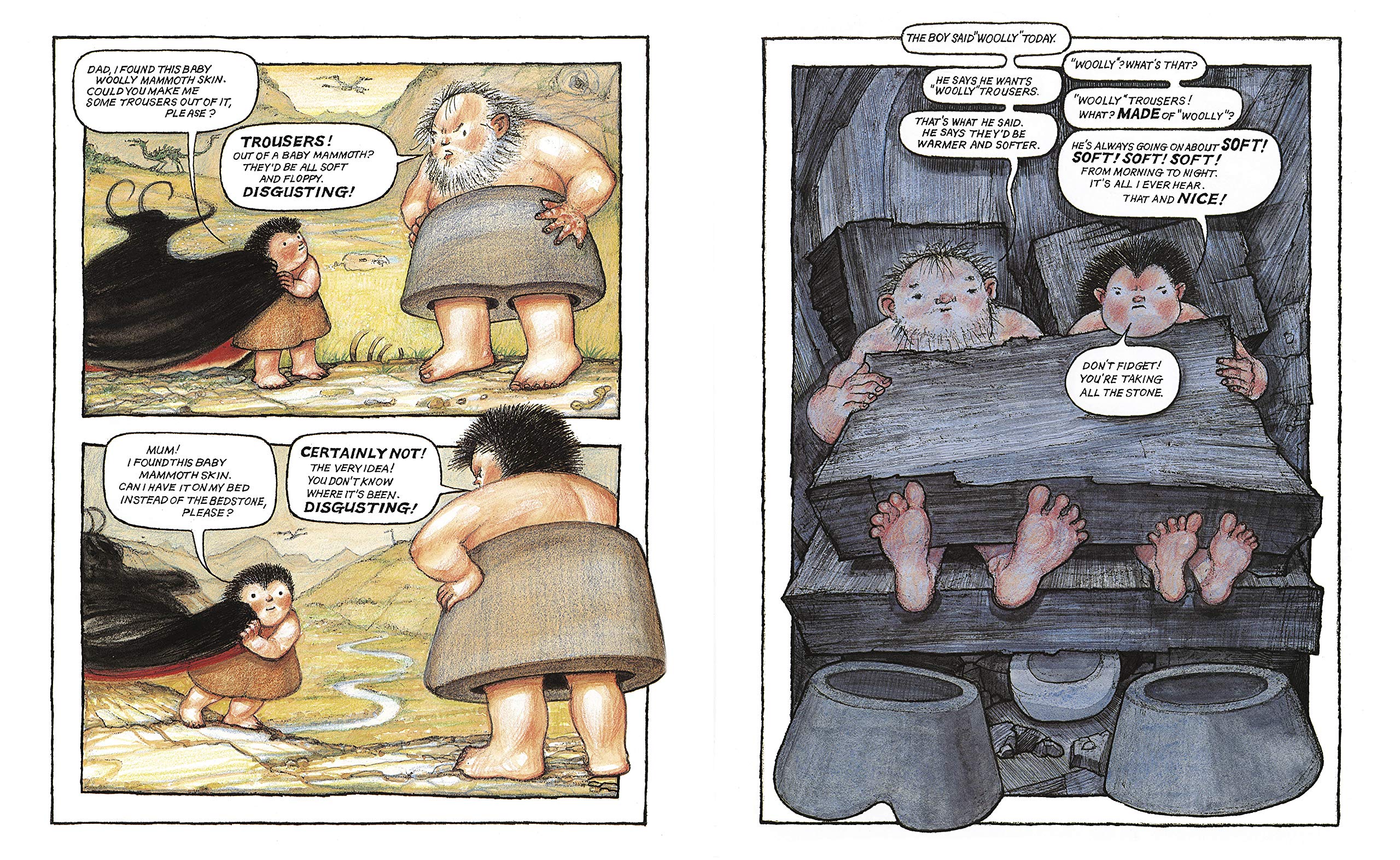 UG Boy Genius Of The Stone Age: A funny, comic strip stone-age story