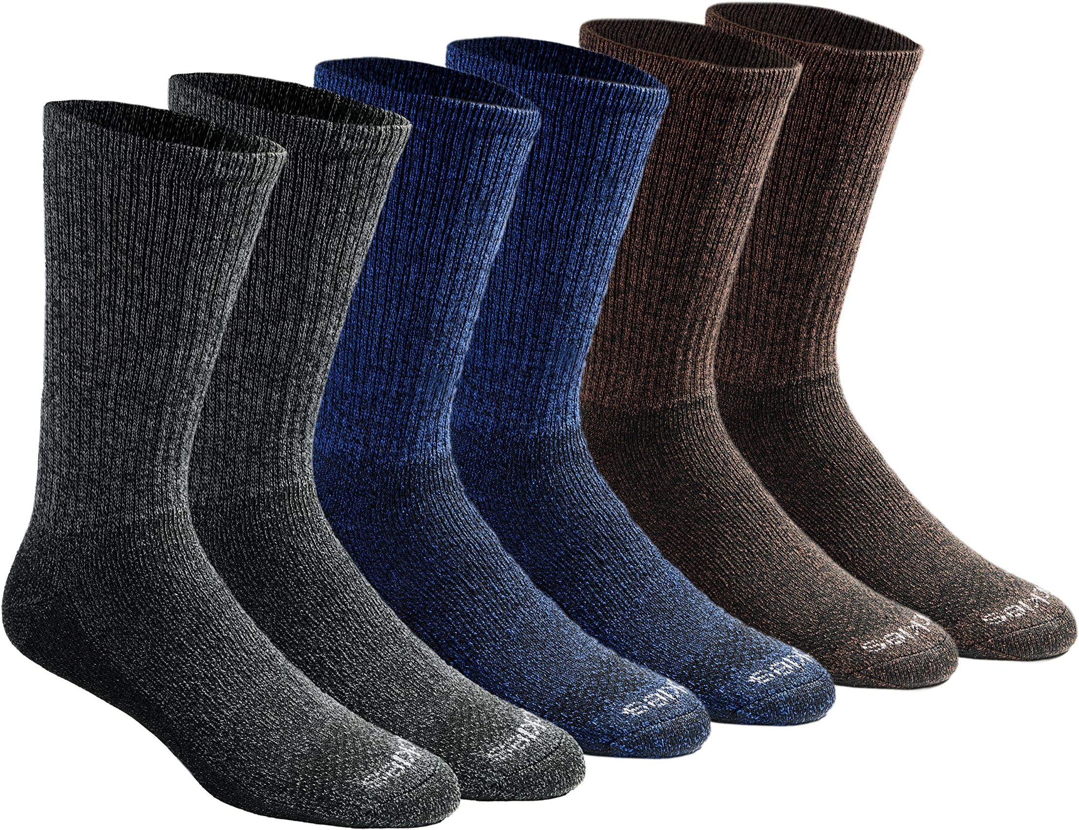 Men's Dri-Tech Original Moisture Control Crew Socks, Available in M-XXL (6, 12, 18 Pairs)