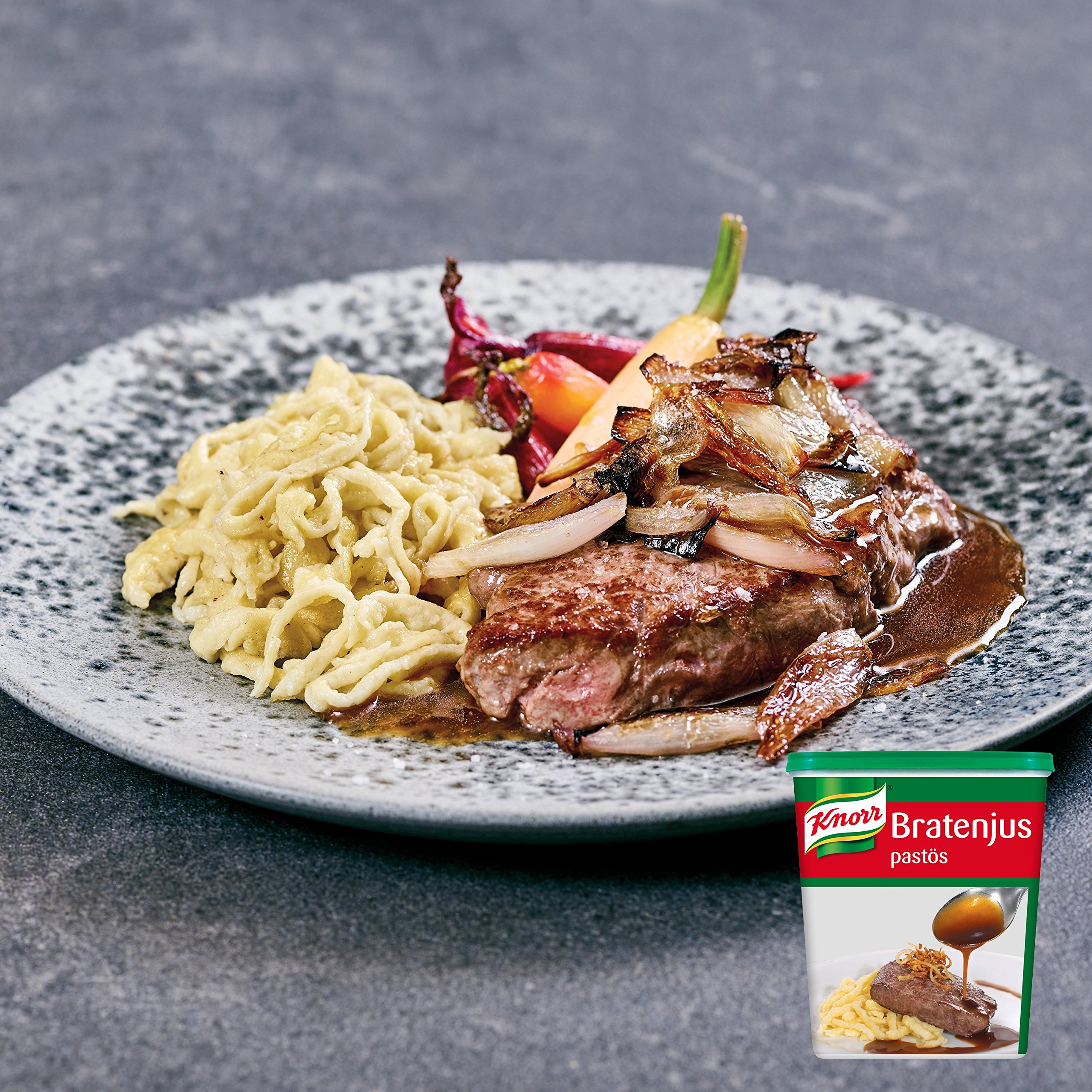 Knorr Delikatess Sauce zu Braten (pur als Bratensoße, Soßenbinder und zum Verfeinern), 1er Pack (1 x 1 kg)