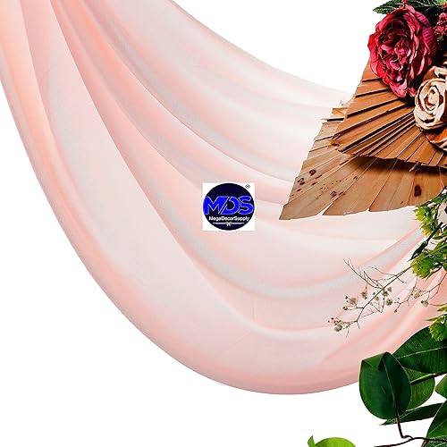 Miniatura 4 de MDS - Paquete de 2 paneles (30 pulgadas de ancho x 20 pies de largo) para arco de boda, tela traslúcida para cenador de boda, ceremonia, recepción,