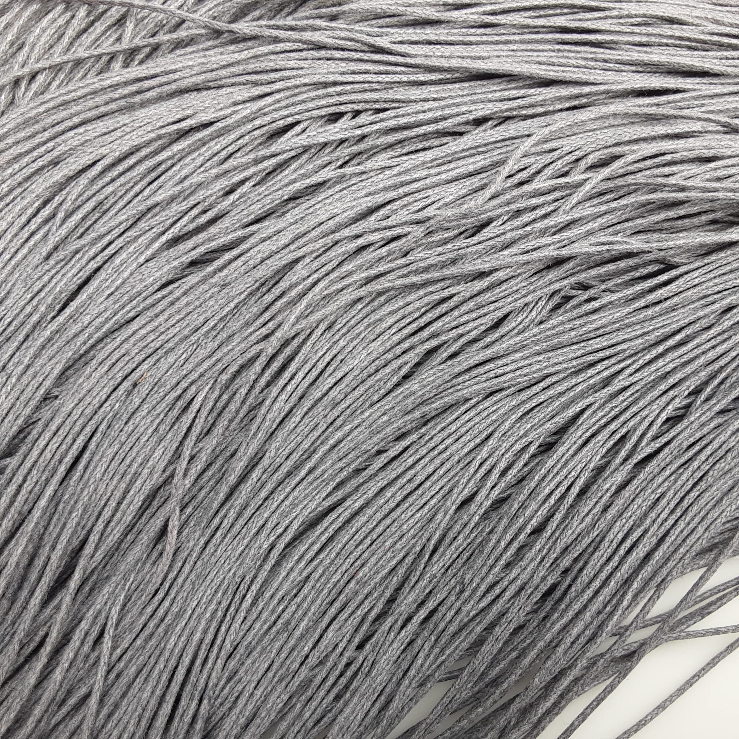 Mart-Mon 3. Lt. Grey Cotton Waxed 100% Natural 1Mm 30M / 21 Colors Jewellery Making & Bracelet Necklace Craft,Decorating Stringing (3. Lt. Grey)