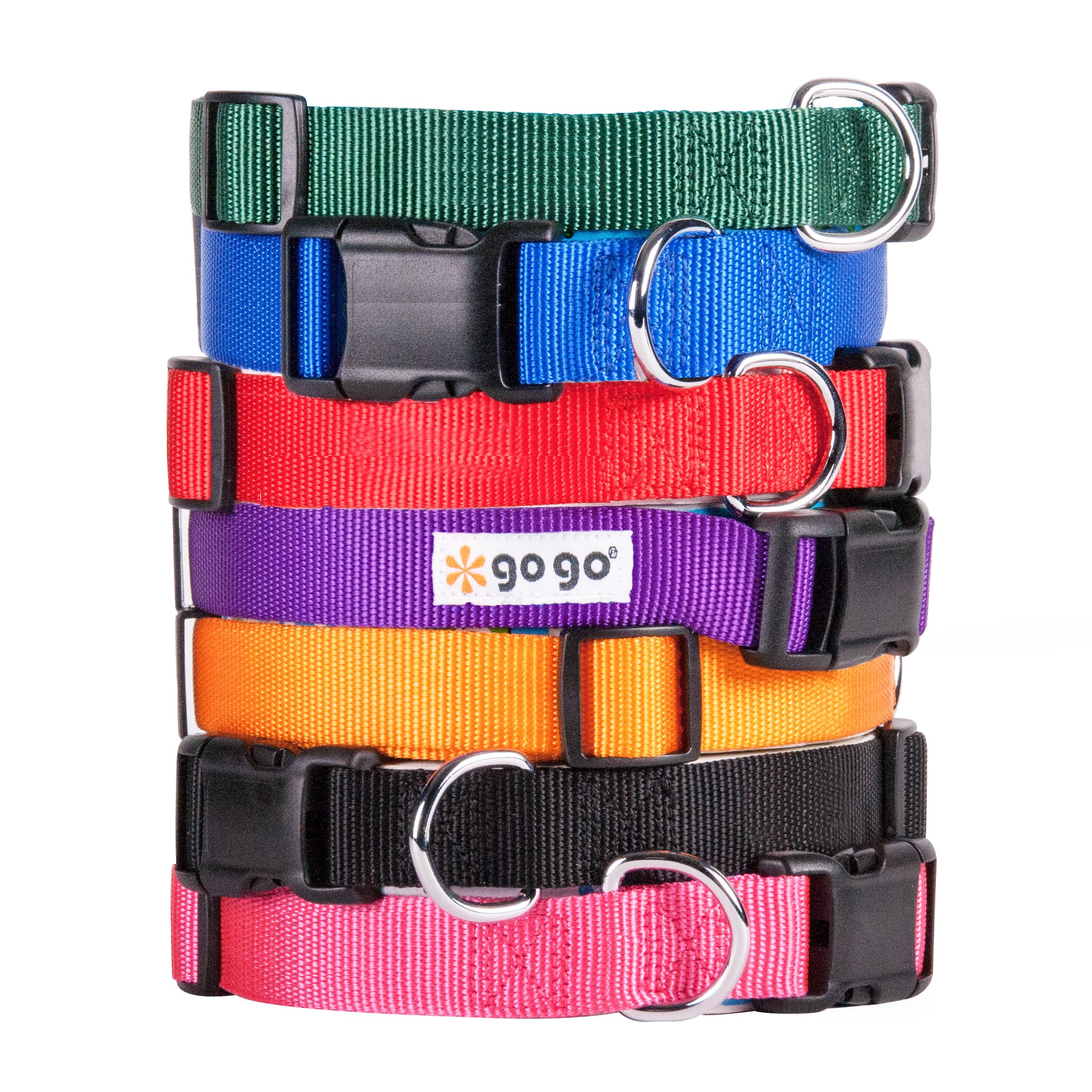 GoGo Pet Products Comfy Nylon 3/8-Inch Adjustable Pet Collar, X-Small, Blue
