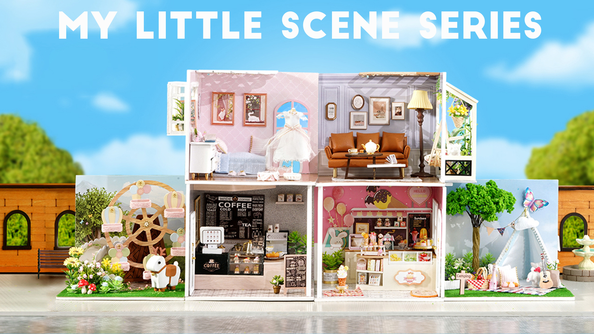Amazon | Spilay 1/24 DIY 木製 ミニチュア ドールハウス 手作りキット