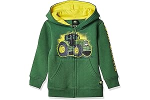 John Deere Tractor Infant Boy Zip Front Fleece Hoody Sweatshirt