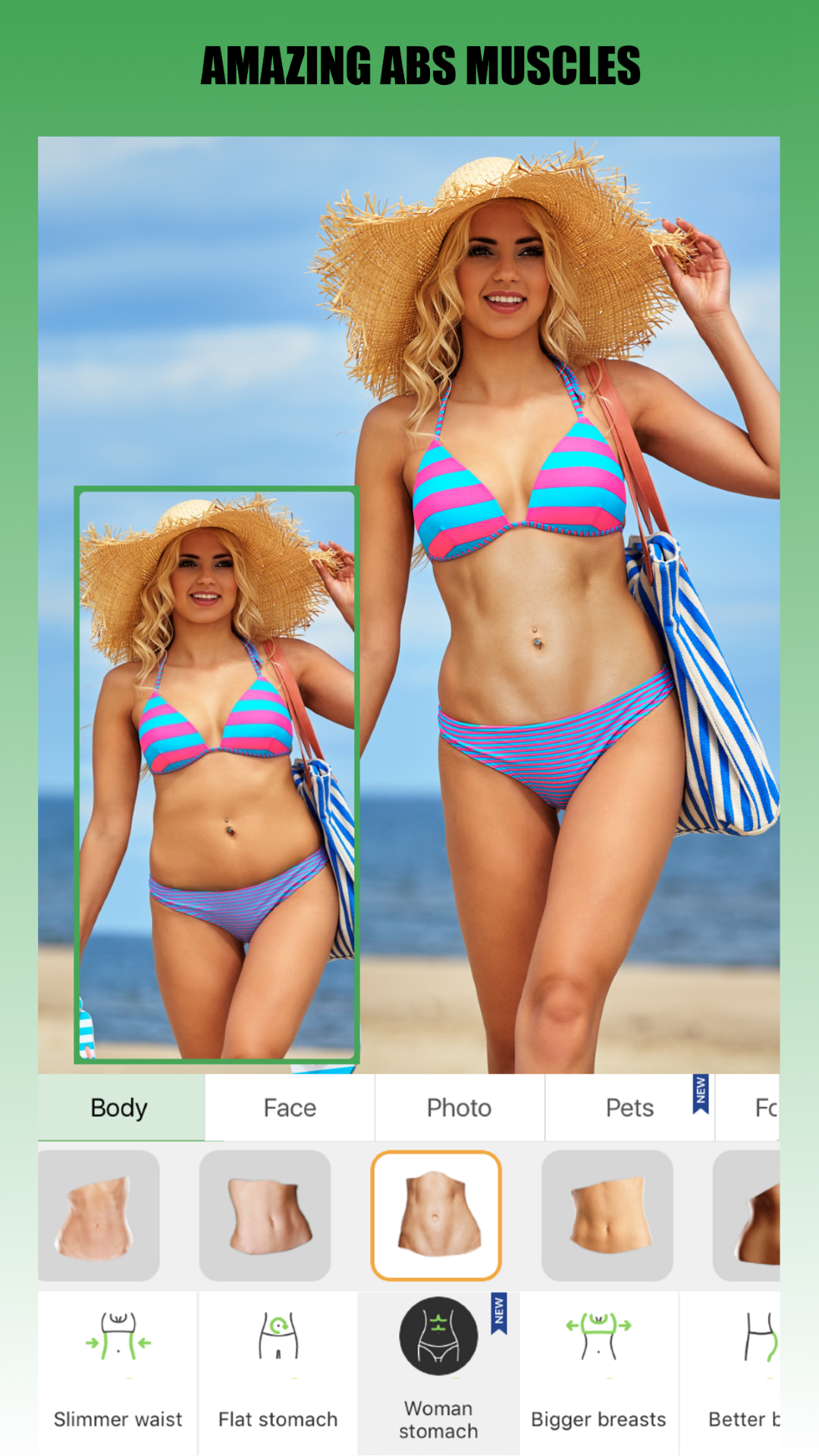 Retouch Me Body editor & Face tune & Skinny app for Perfect Selfie