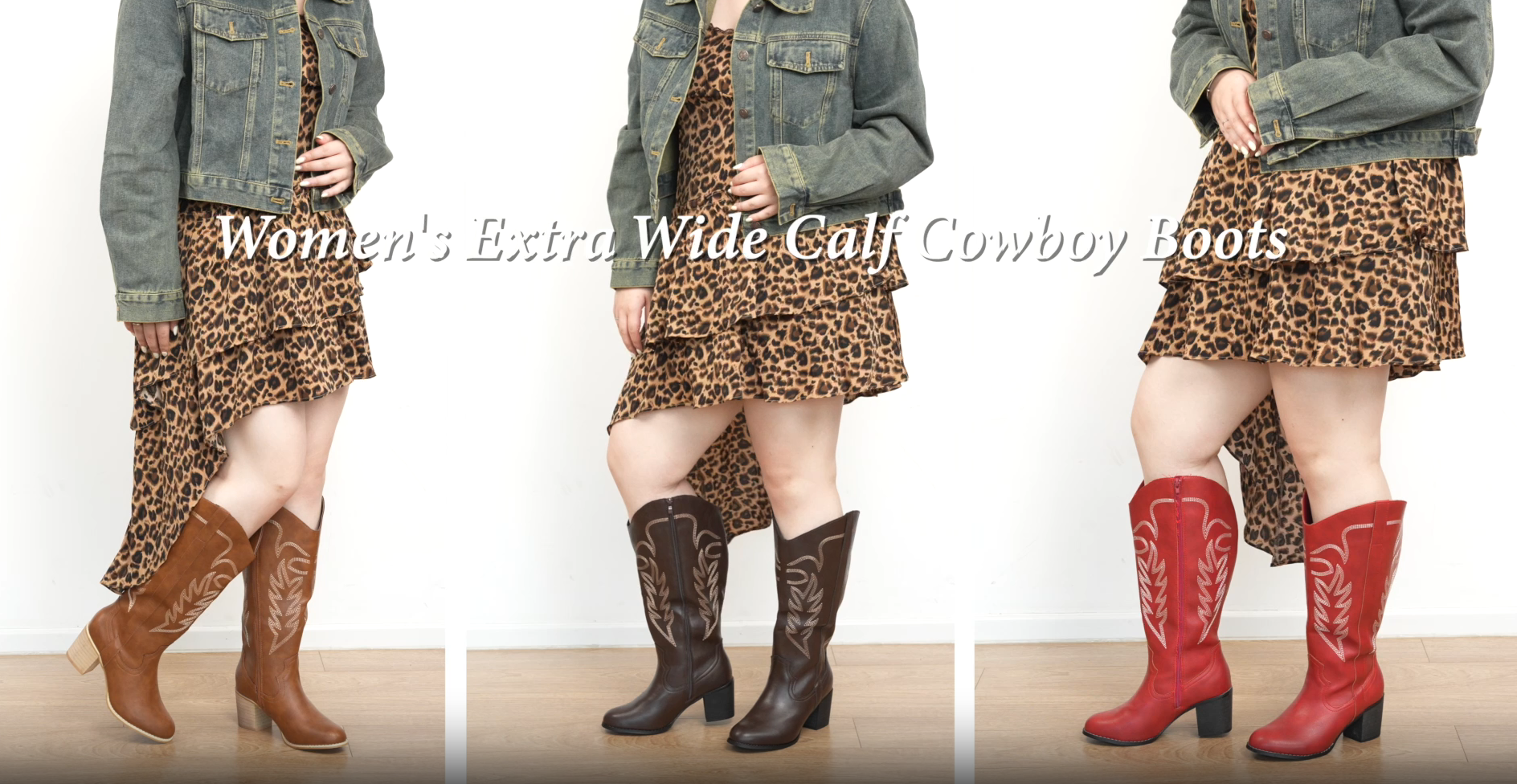 靴 aclent Calf zip western long boots Amazon.com: Chicblooms Women's Extra Wide Calf Cowboy Boots