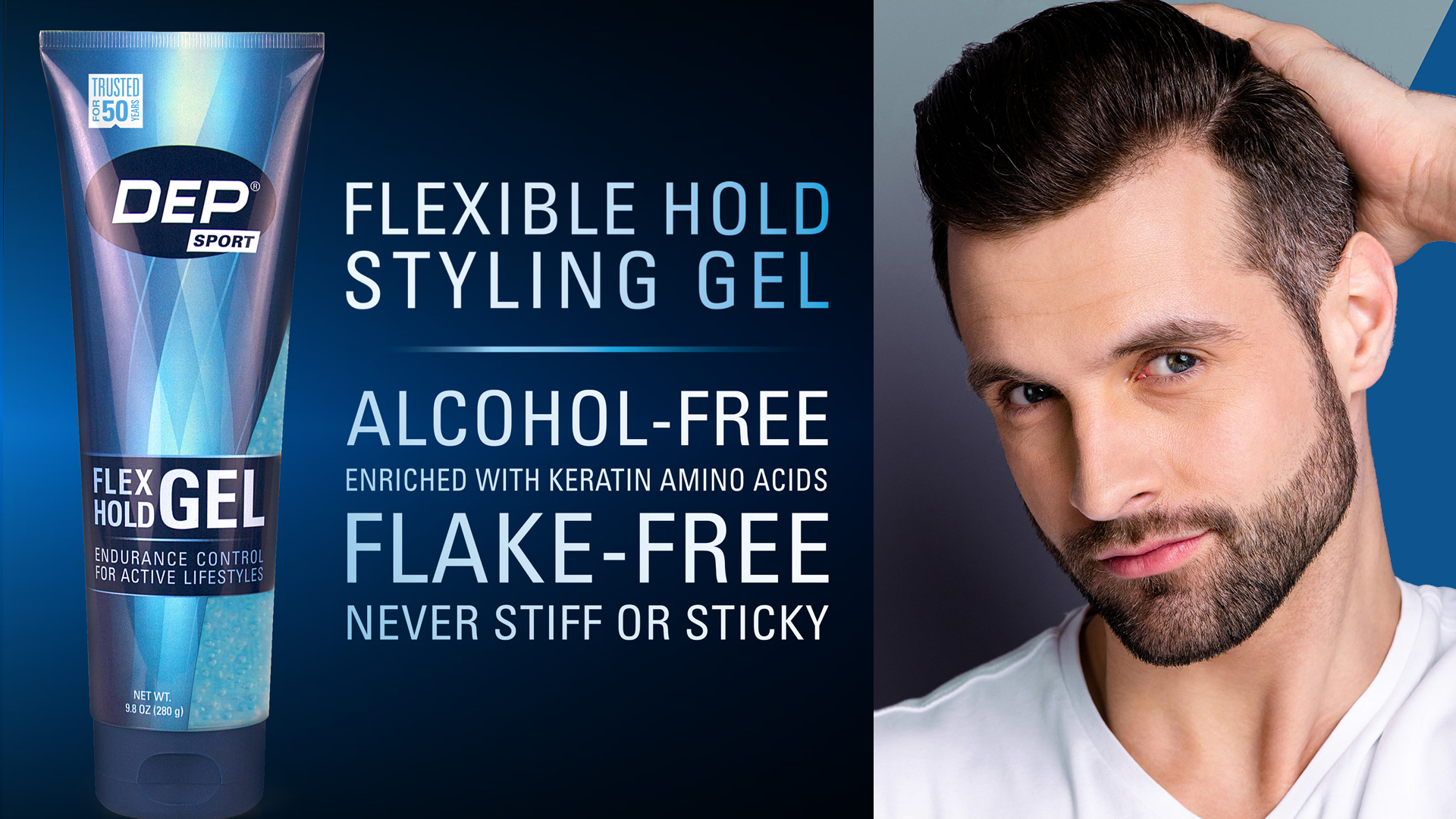 Amazon.com : Dep Hair Gel for Men – Strong Hold Styling Gel
