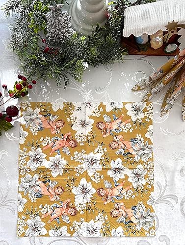 Miniatura 6 de Servilletas de gnomos de Navidad, 20 servilletas de papel para almuerzo, para cenas navideñas, fiestas, decoración de decoupage  13 x 13 pulgadas
