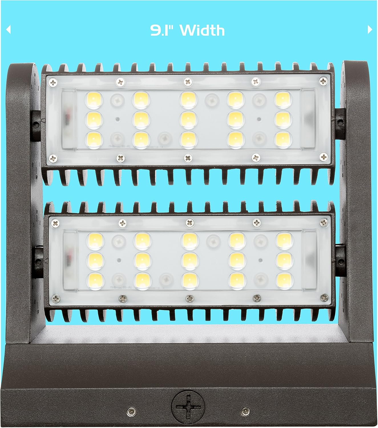 Westgate Lighting Rotatable LED Wall Packs 360 Degrees - Outdoor Lights Parking Yard - Waterproof IP65 - UL Listed - High Lumen 120-277V (80 Watt 3000K Warm White)