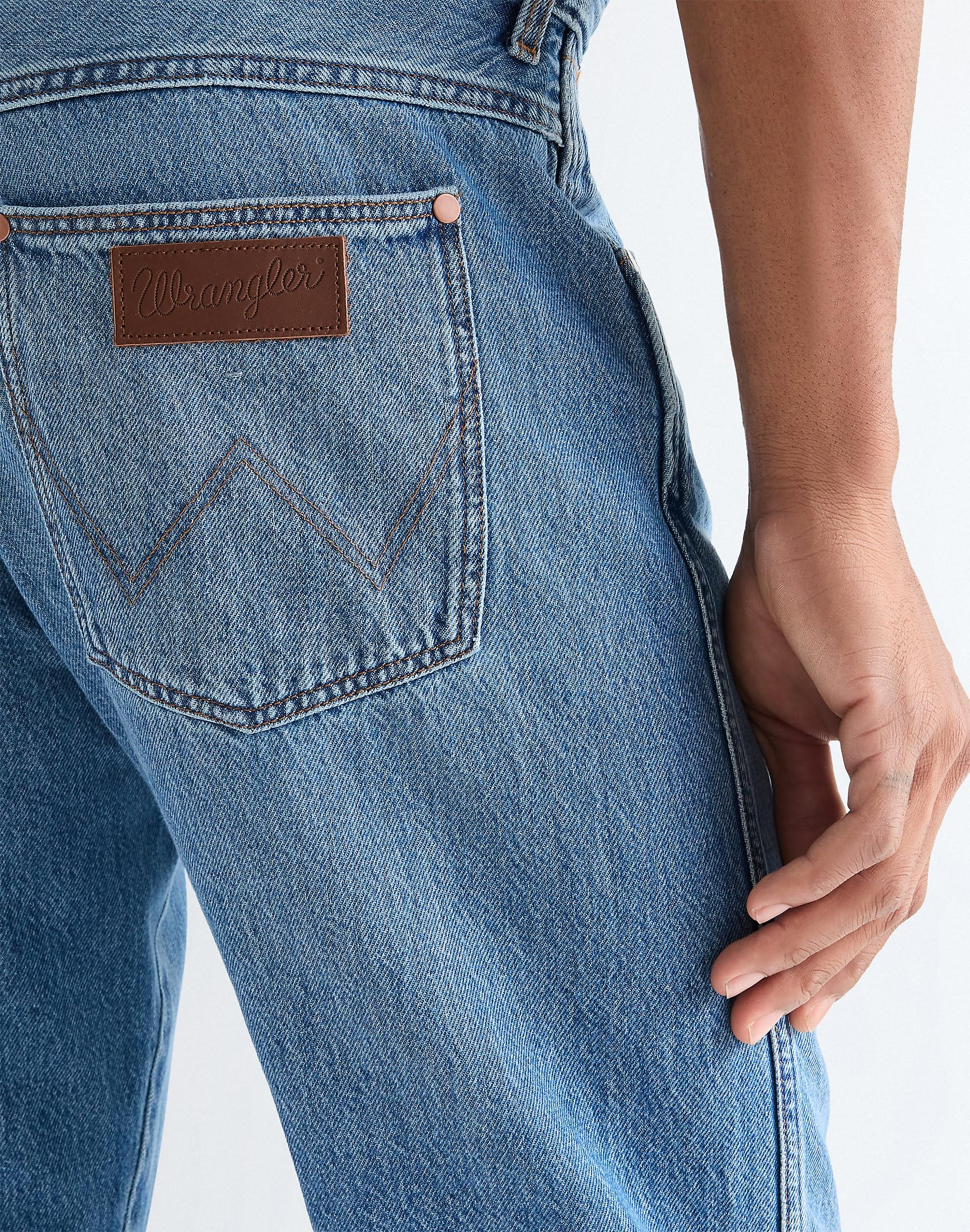 Wrangler - Jean Homme - Coupe Droite Décontractée - Frontier - Dancing Water