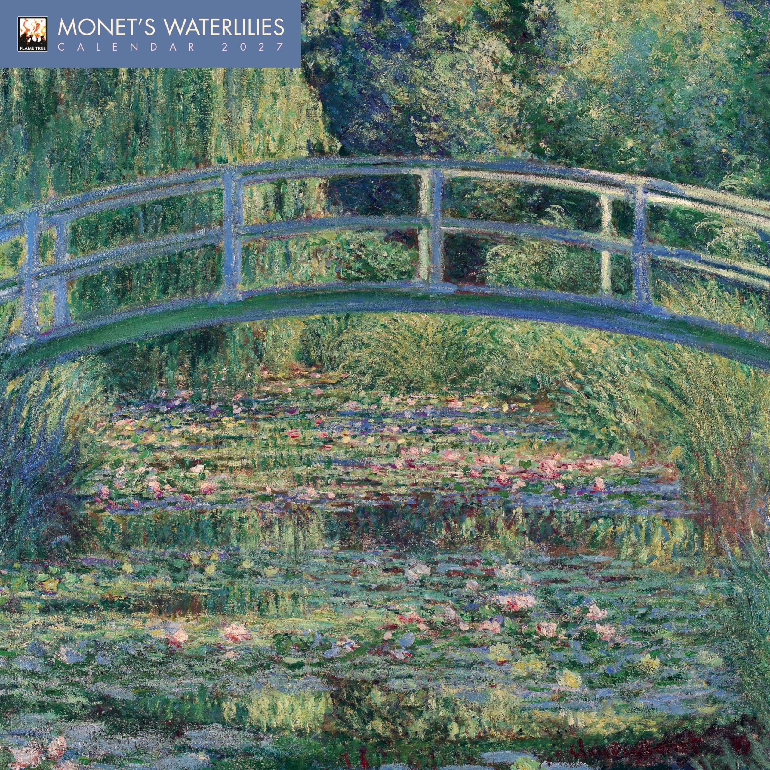 Monet's Waterlilies Wall Calendar 2027 (Art Calendar): Original Flame Tree Publishing-Kalender [Kalender]