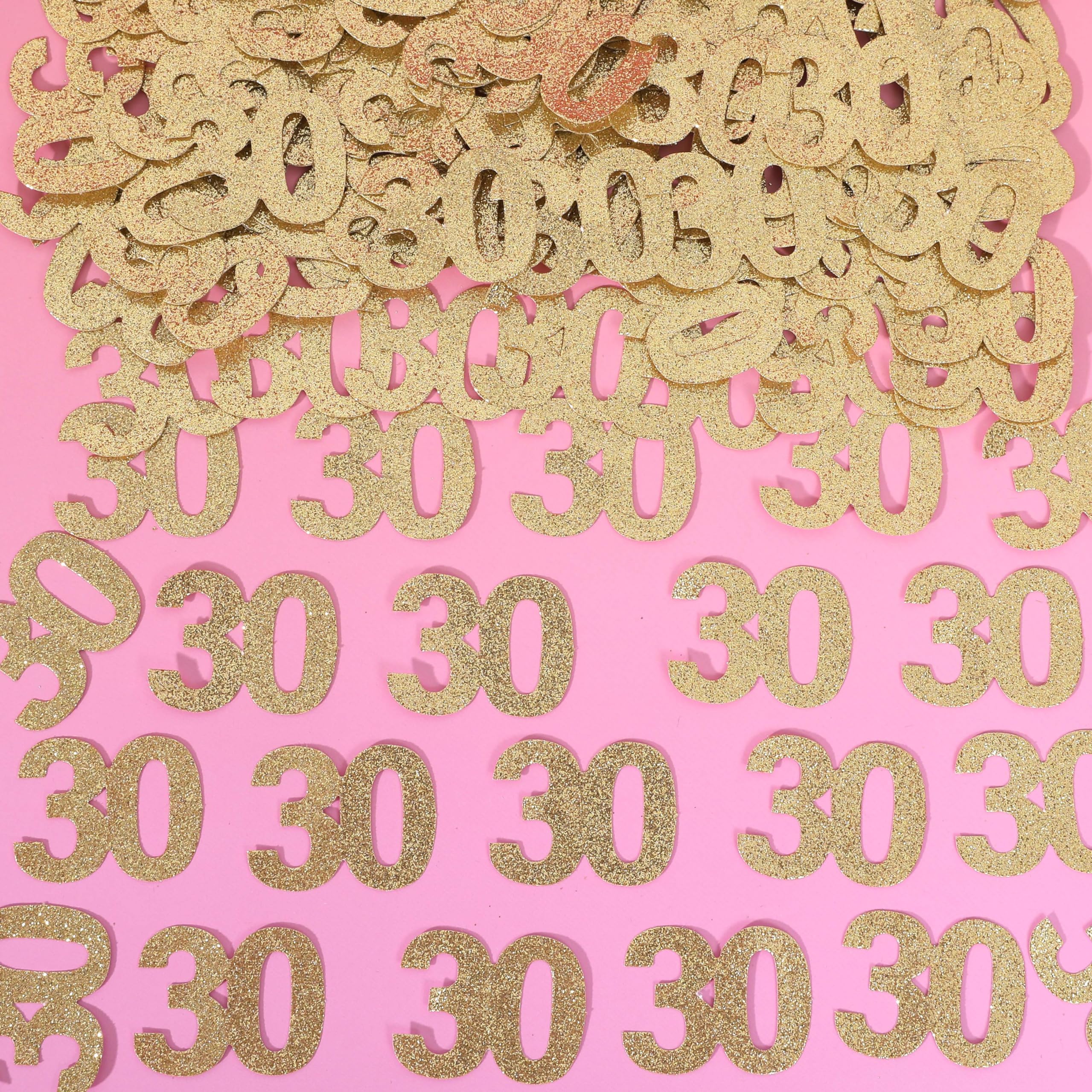 30th Birthday Glitter - 180PCS Gold Confetti, Dirty 30 Table Decorations, Party Supplies