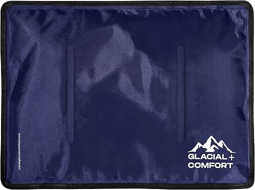 Miniatura 1 de Glacial Comfort Paquete de hielo de gel para el dolor de espalda, (15 x 11 pulgadas), almohadillas frías reutilizables para cadera, rodilla,