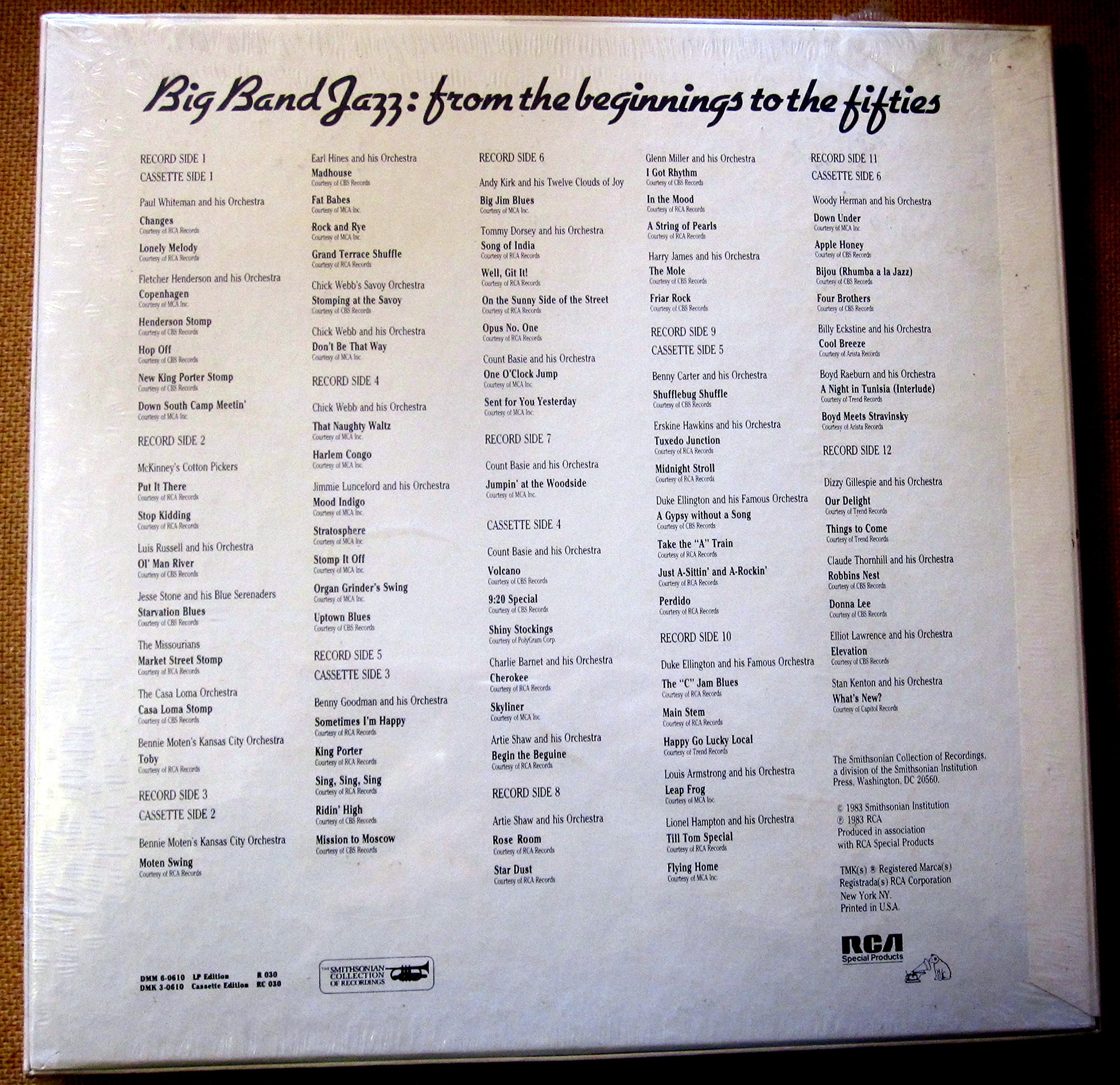 Big Band Jazz From the Beginnings to the Fifties: The Smithsonian Collection Recordings